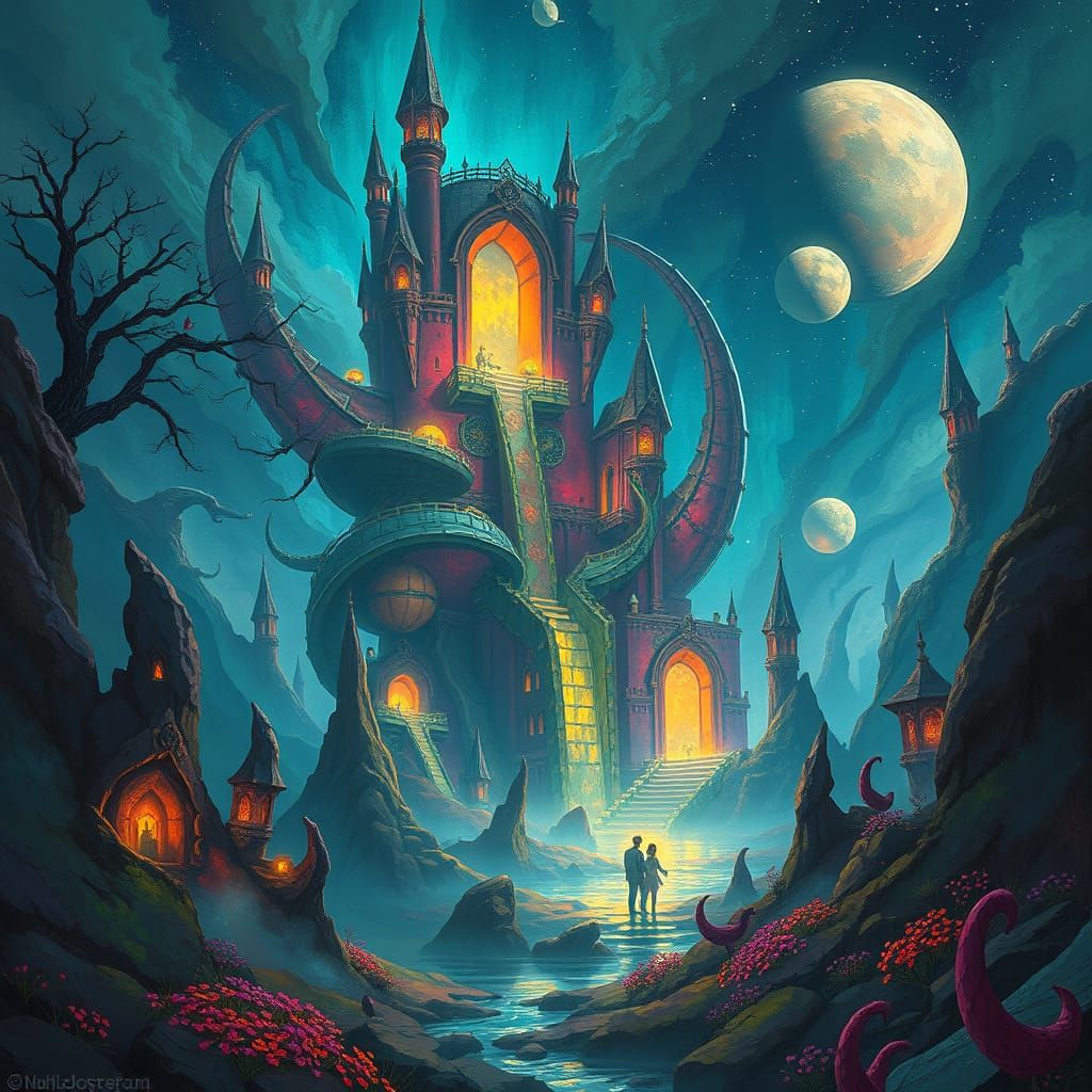 Dreamlike Landscape with Arbitrum and Goeli