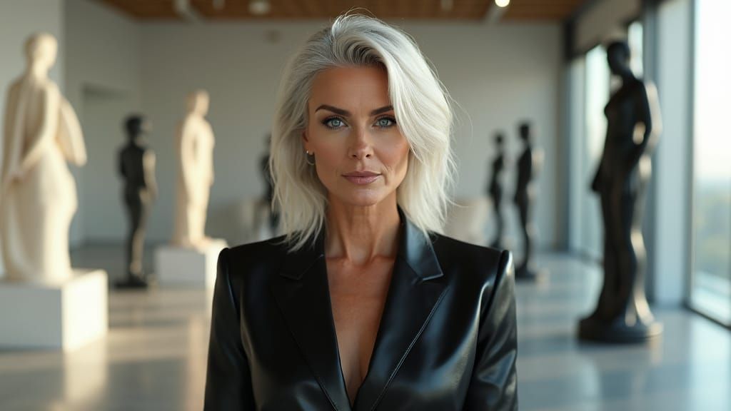 Sultry Sophisticate in Noir Glamour