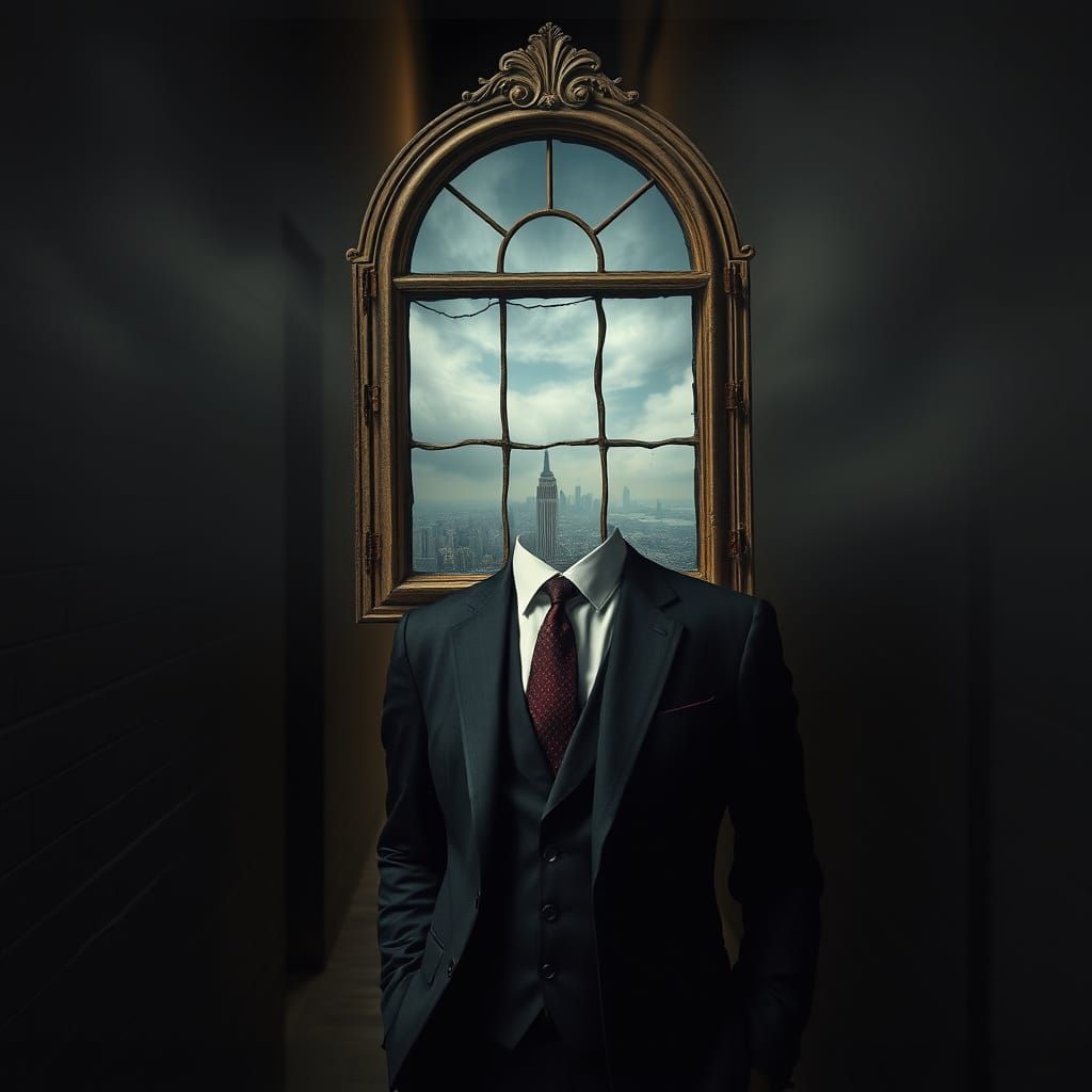 "Man with a Window Head" (4)