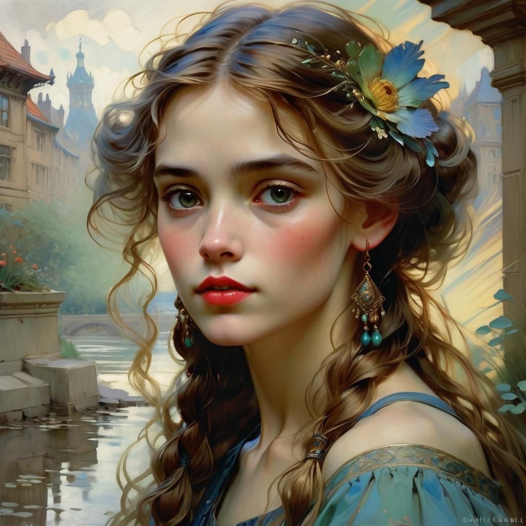 Elegant Portrait of a Beautiful Woman