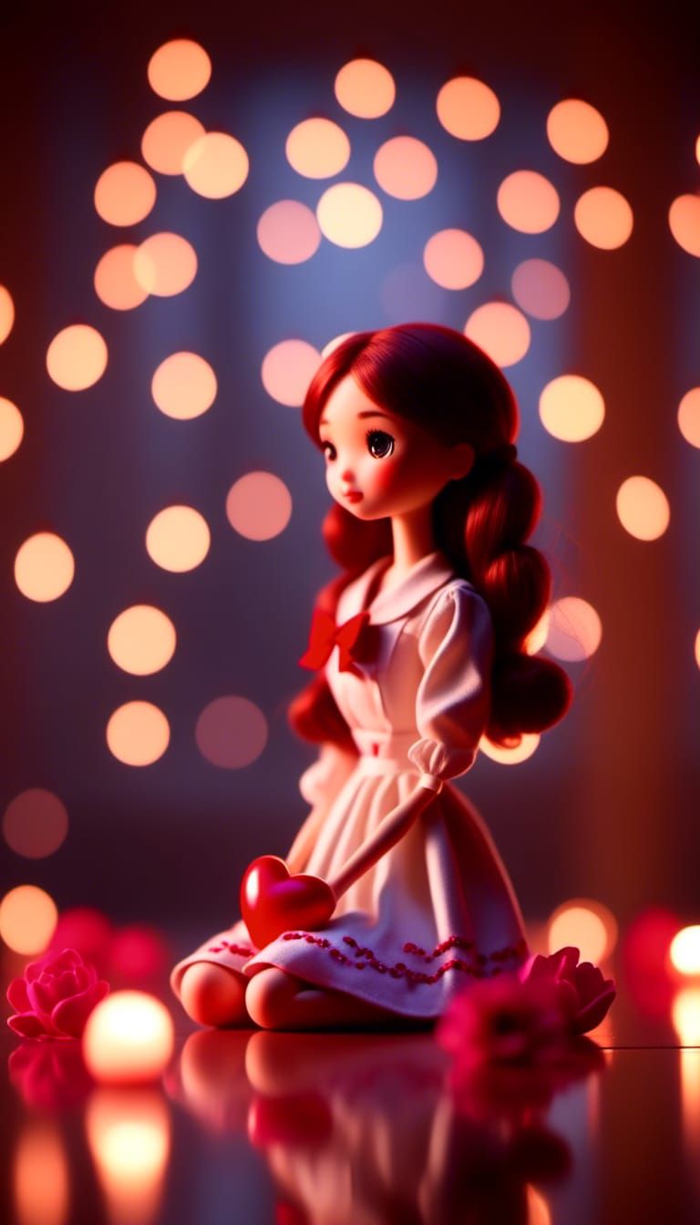 Cute Love Doll Valentine's Day Decoration