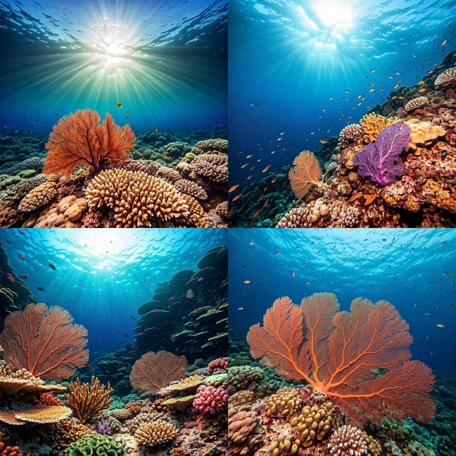 Hyperrealistic Tropical Coral Reef in HDR