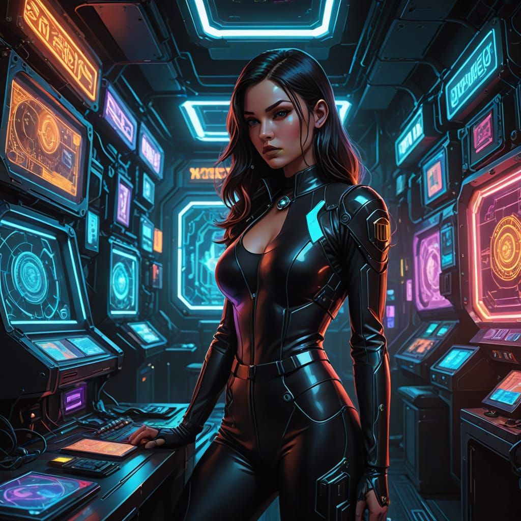 Futuristic Jewel Thief's Cyberpunk Lair Unveiled