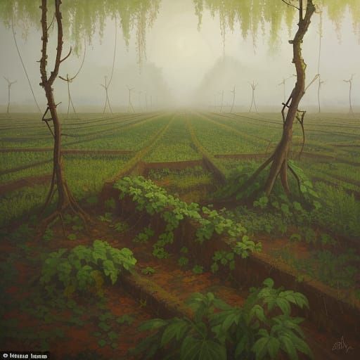 Baroque Still Life: Plants Reclaim Abandoned Airbase