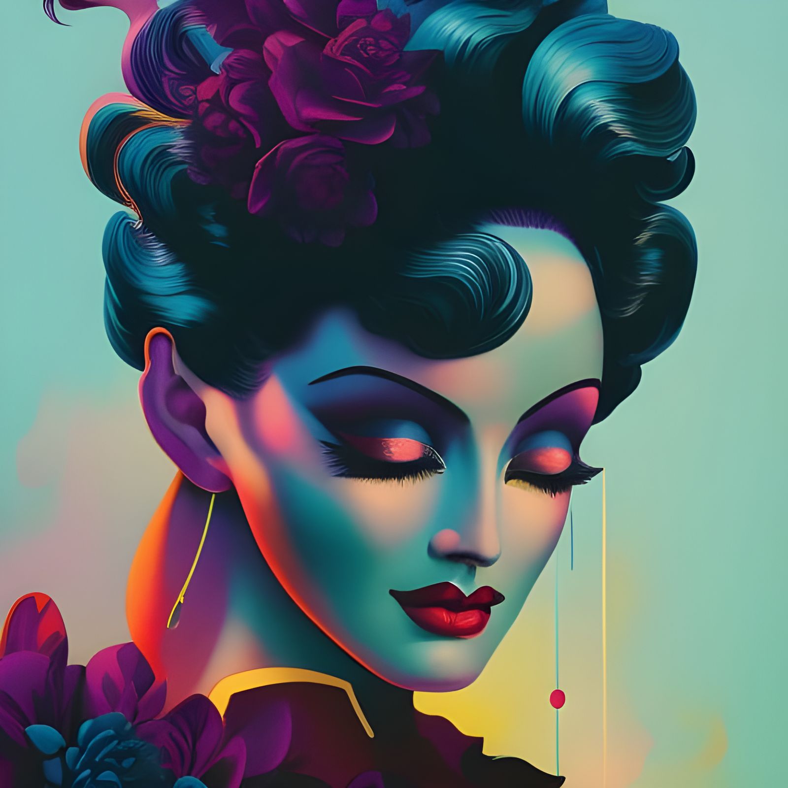 Magician Bunny in Borderlands Style