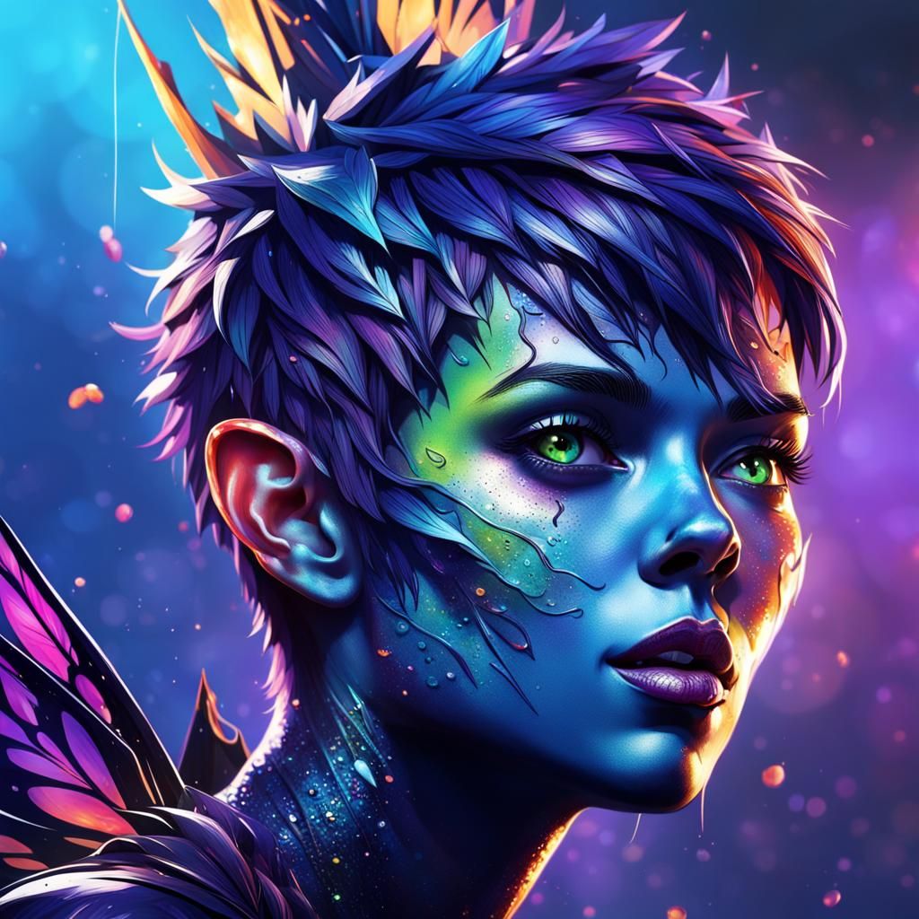 Mary Blood O'Fey: dark pixie female (study 1)