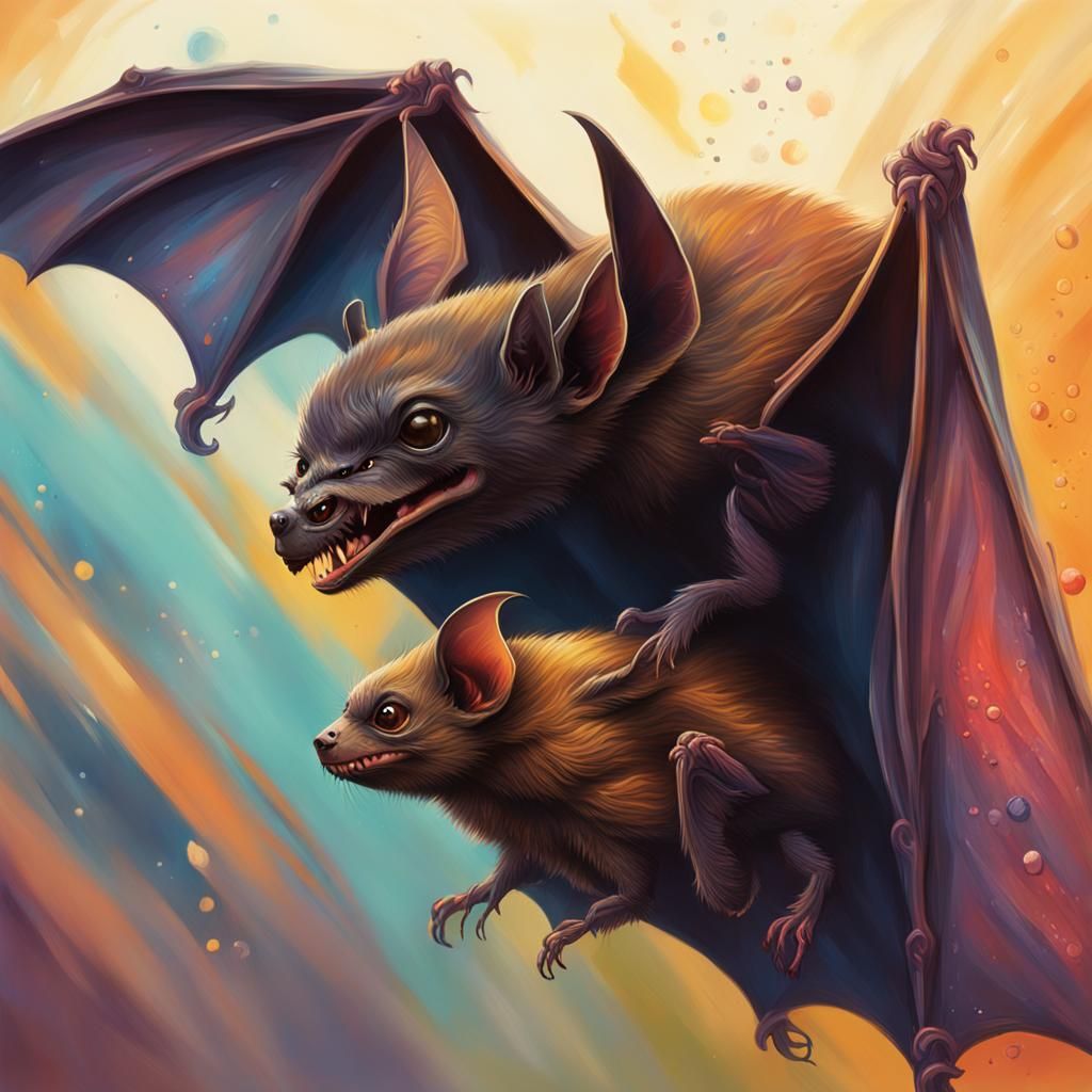 A bat and her pup