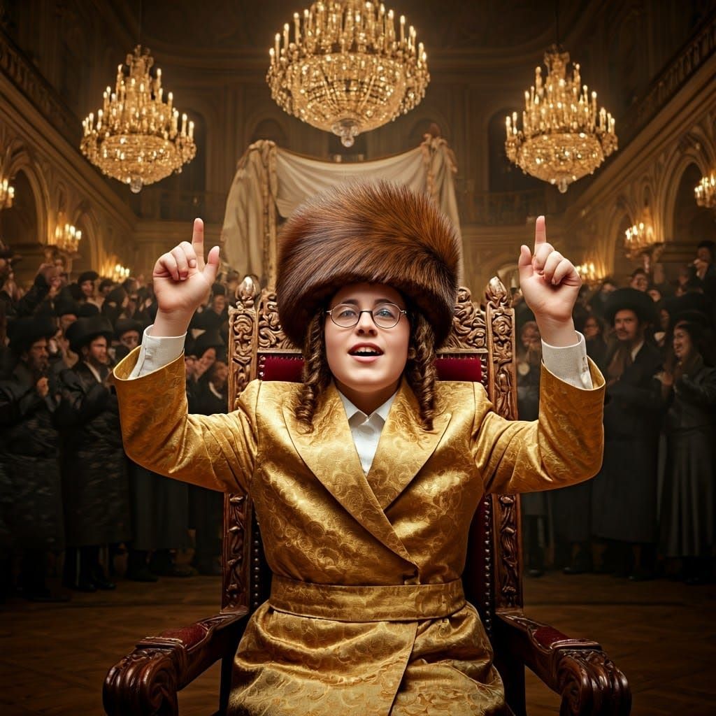 Regal Hasidic Youth in Lavish Wedding Hall