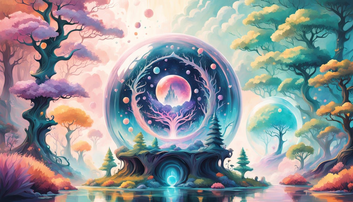 Surreal Fantasy World of Enchanted Magic and Mysticism