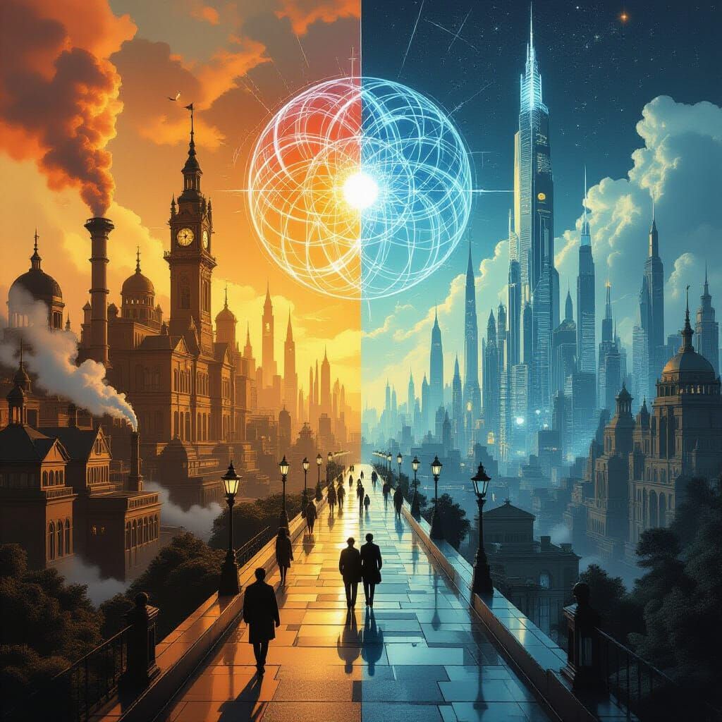 Past and Future Worlds Collide in Surreal Art