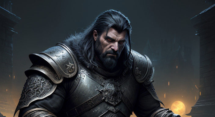 Barbarian King Reigns Supreme in Dark Fantasy Castle