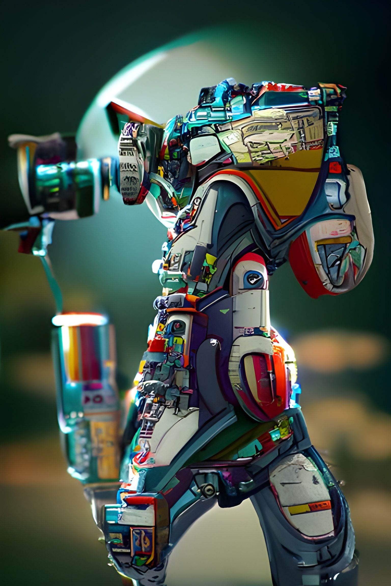 Hyperrealistic Voltron Concept Art in 3D