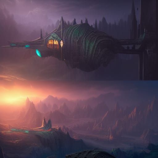 Detailed Matte Painting of a Star in Deep Color