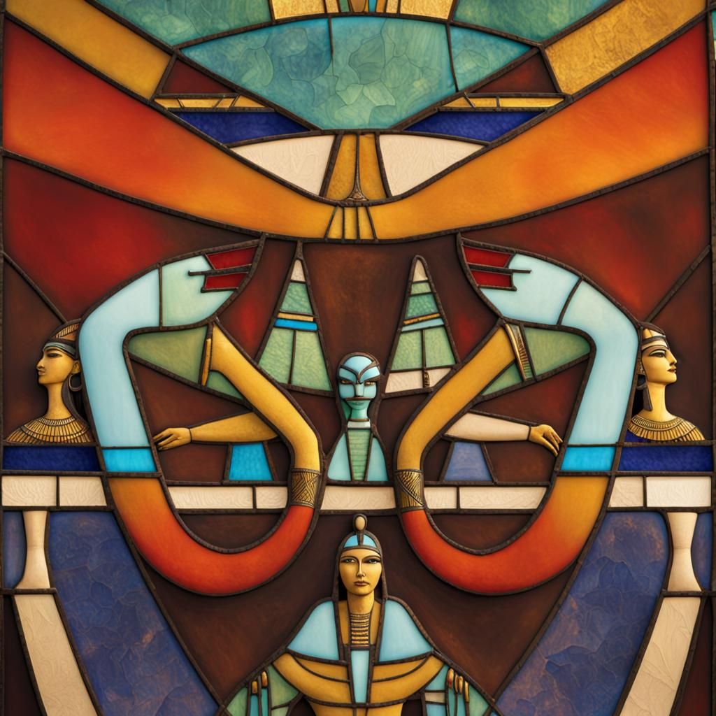 Ancient Egyptian Stained Glass Art