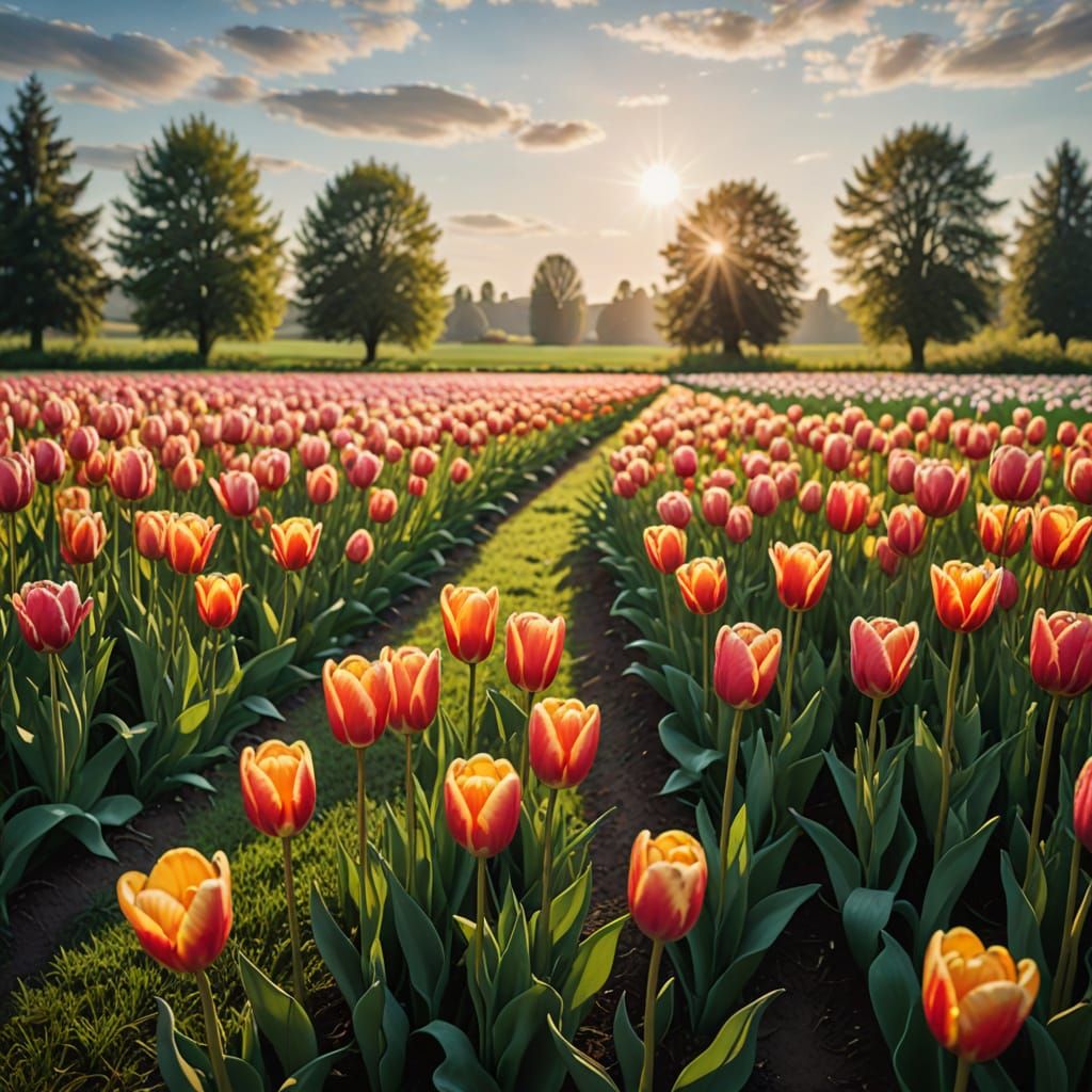 Spring Blooms in Soft Pastel Hues