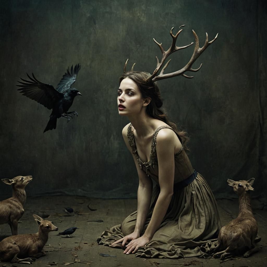 Eerie House Afflicted by Crows: A Dark Prophecy