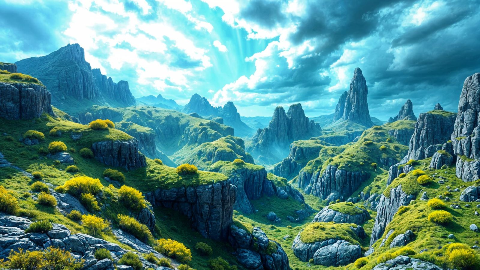 Dreamlike Terrain in Mathematical Harmony