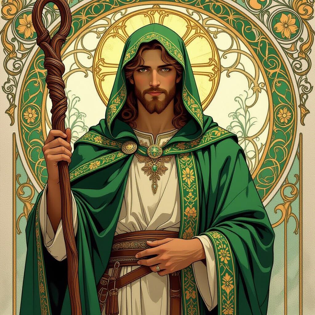 Raphael in Emerald and Gold Robes