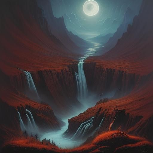 Surreal Hybrid Animals in Fantasy Landscape