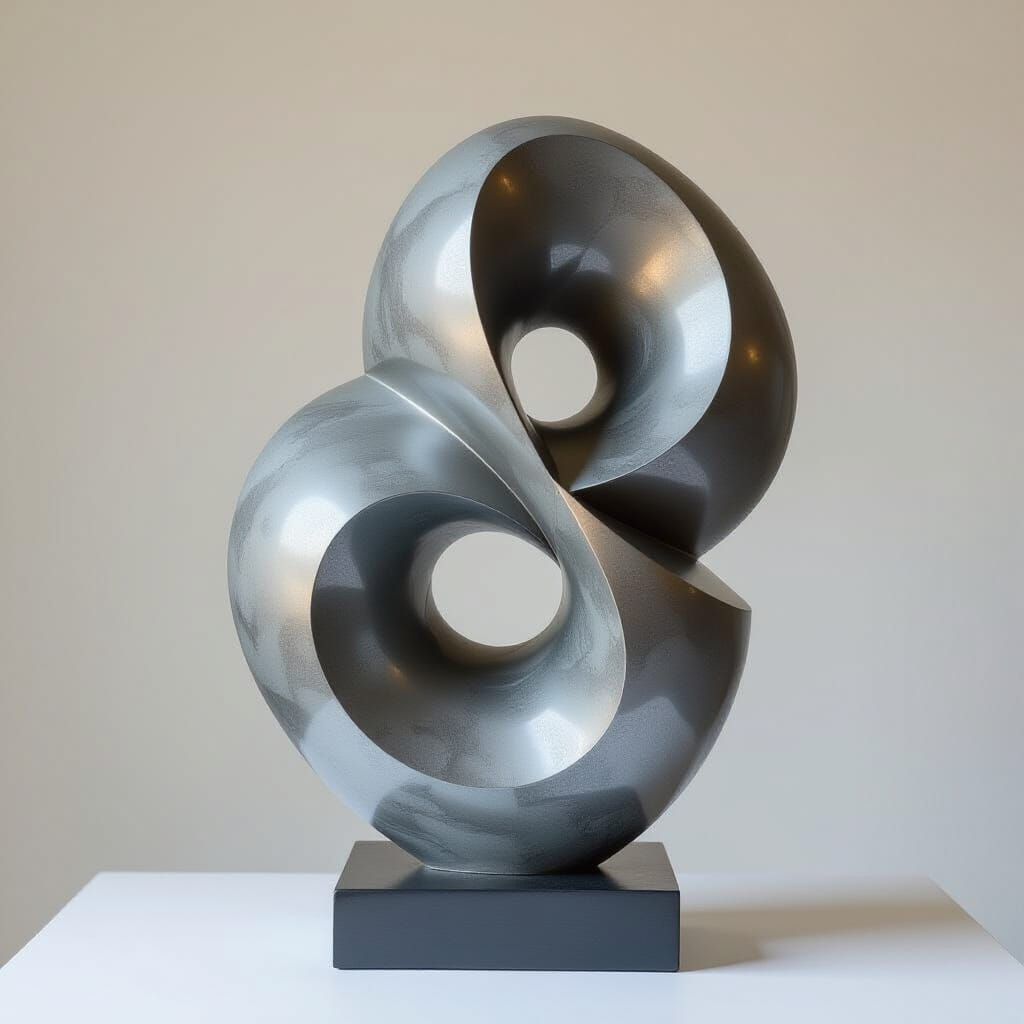 shade of gray abstract sculpture