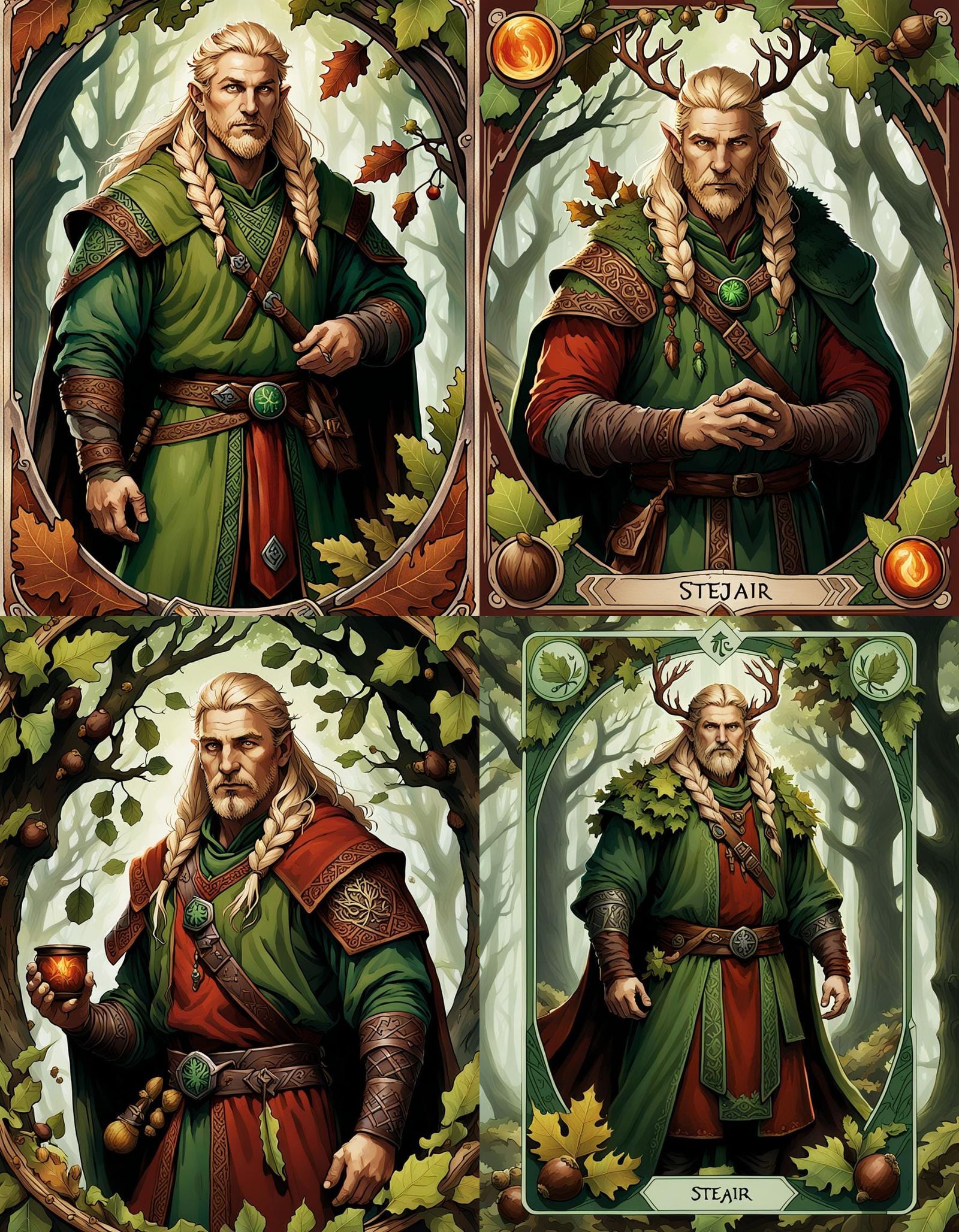 Tarot Card of Druid Master Stejar