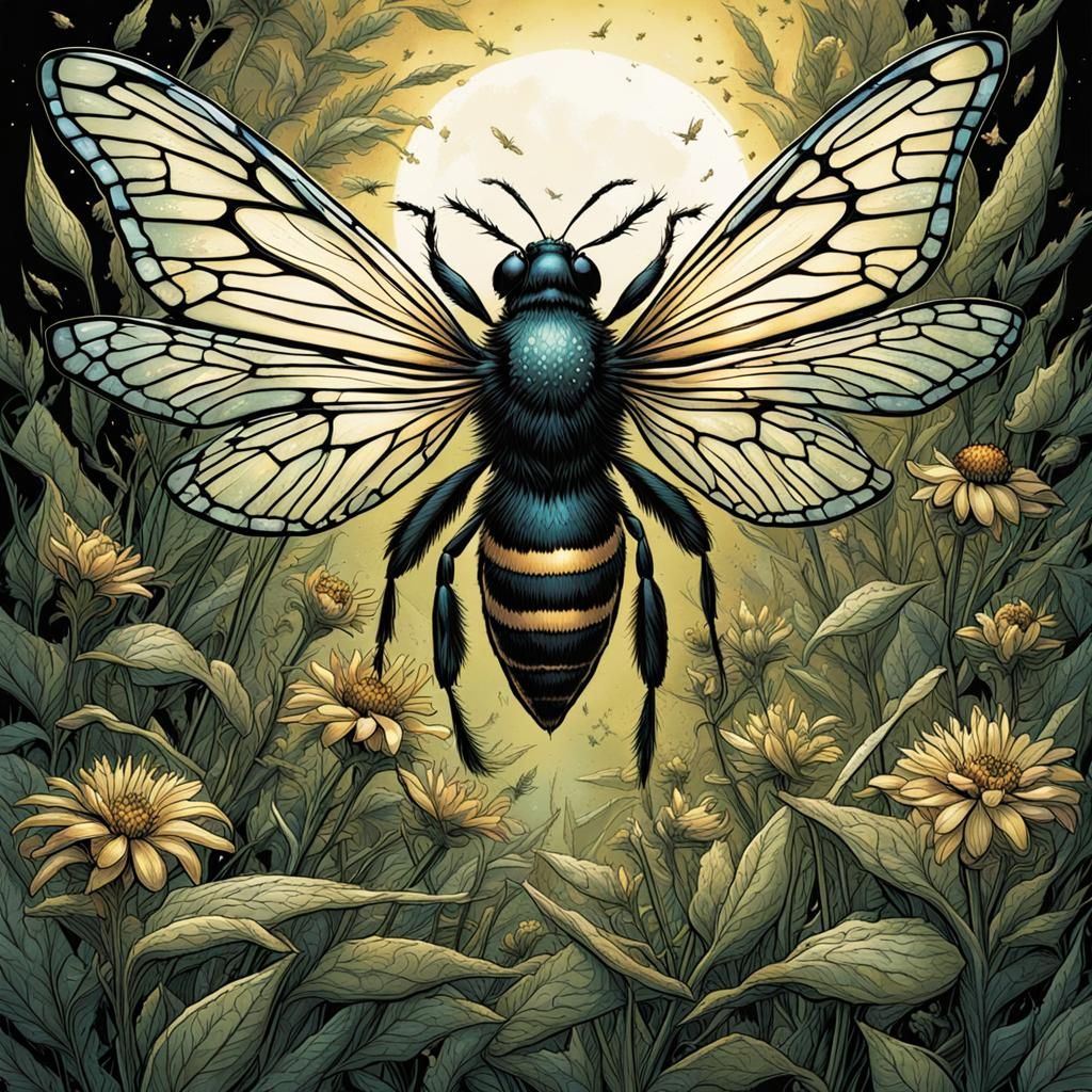 Comic Book Art: Pollinator Insects Sustaining Life