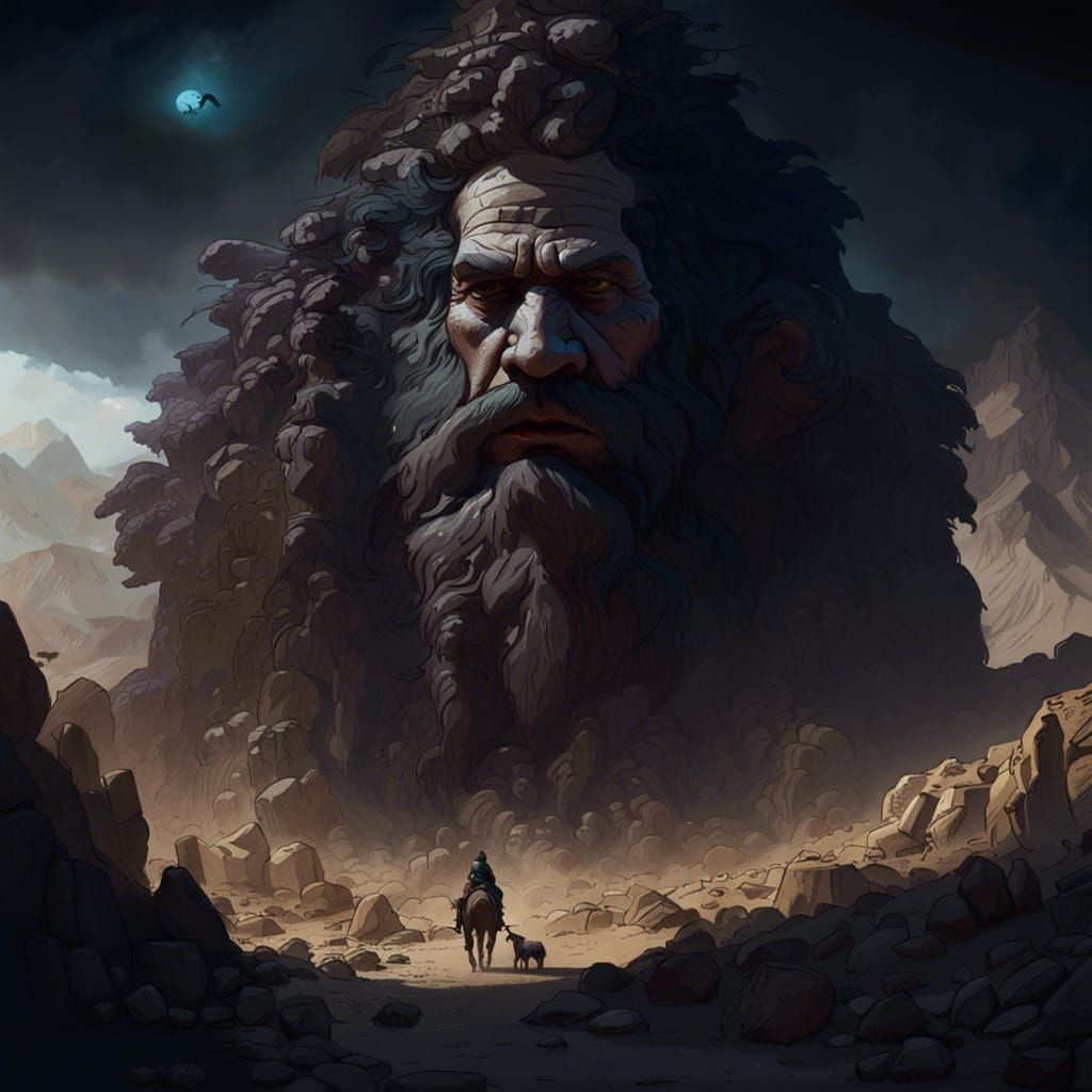 Giant of Kandahar: Dark Fantasy Concept Art