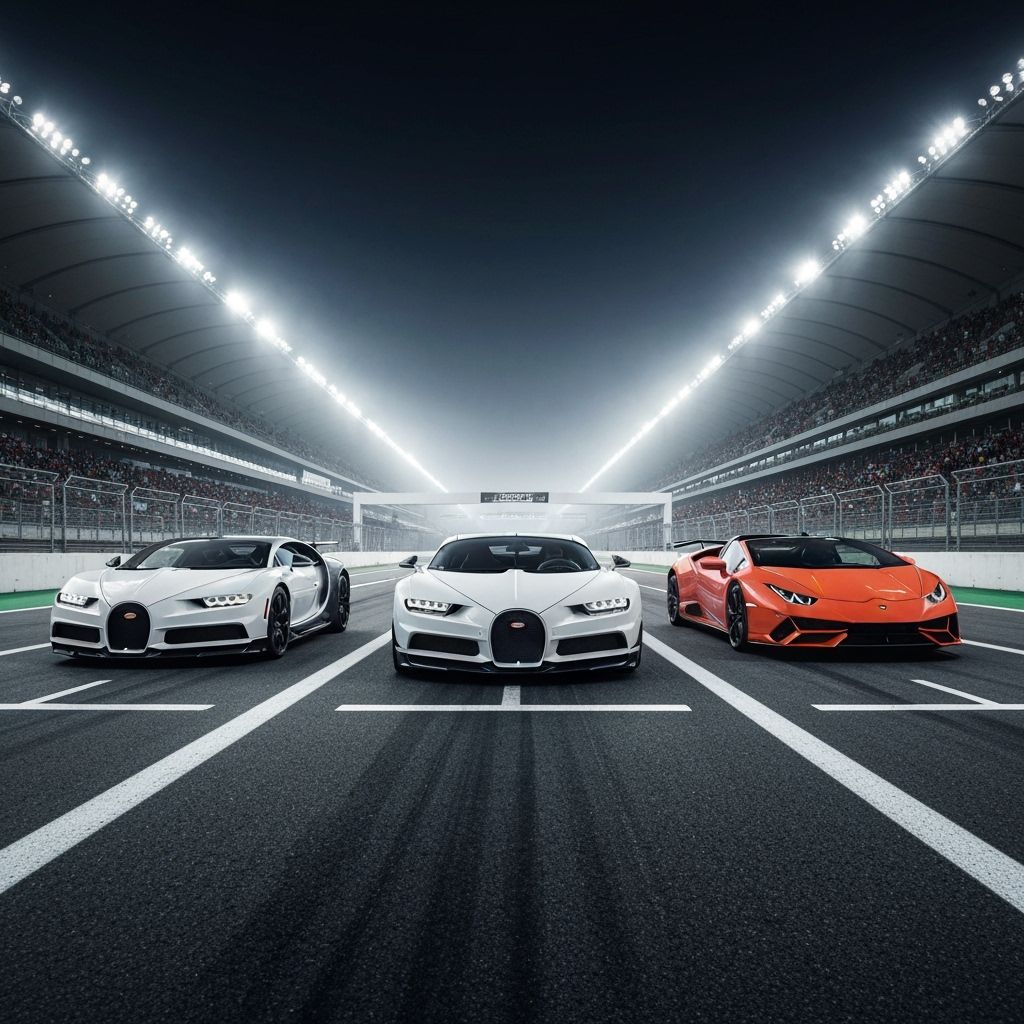 Hypercars Ready to Race: Bugatti, Rimac and Lamborghini
