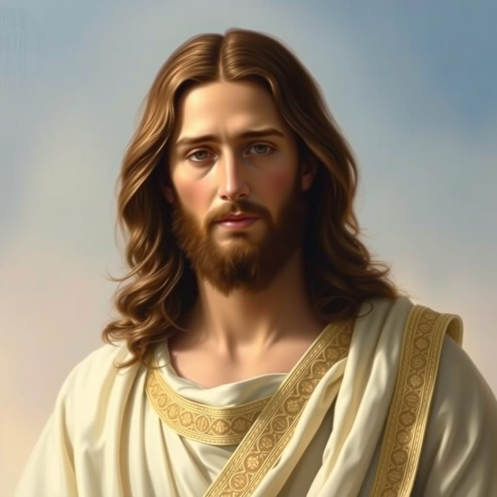 Jesus in a Soft, Golden Light