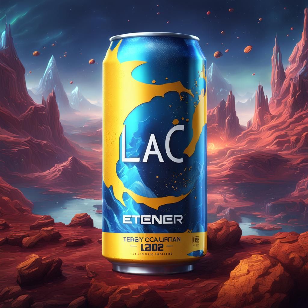 LAC Energy Drink: Detailed Matte Painting