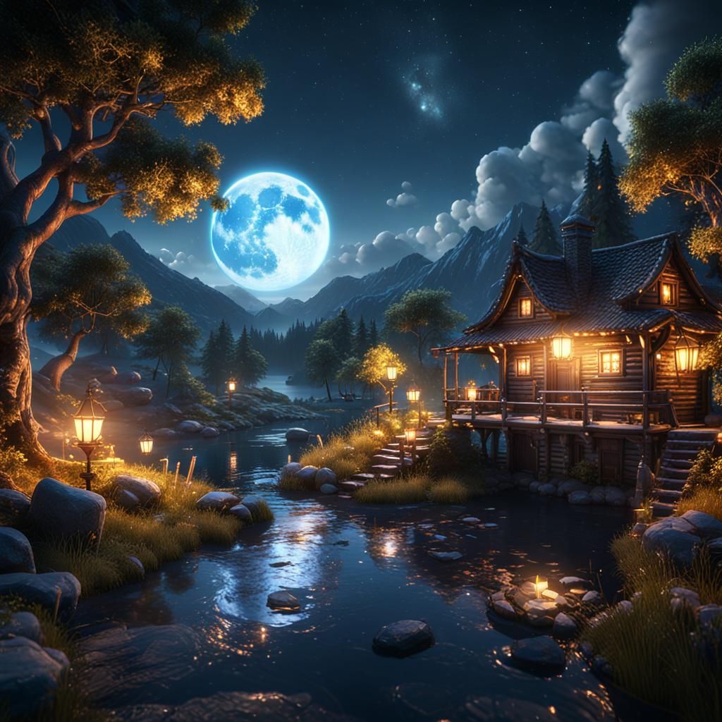 the moon is beautiful is,nt  it