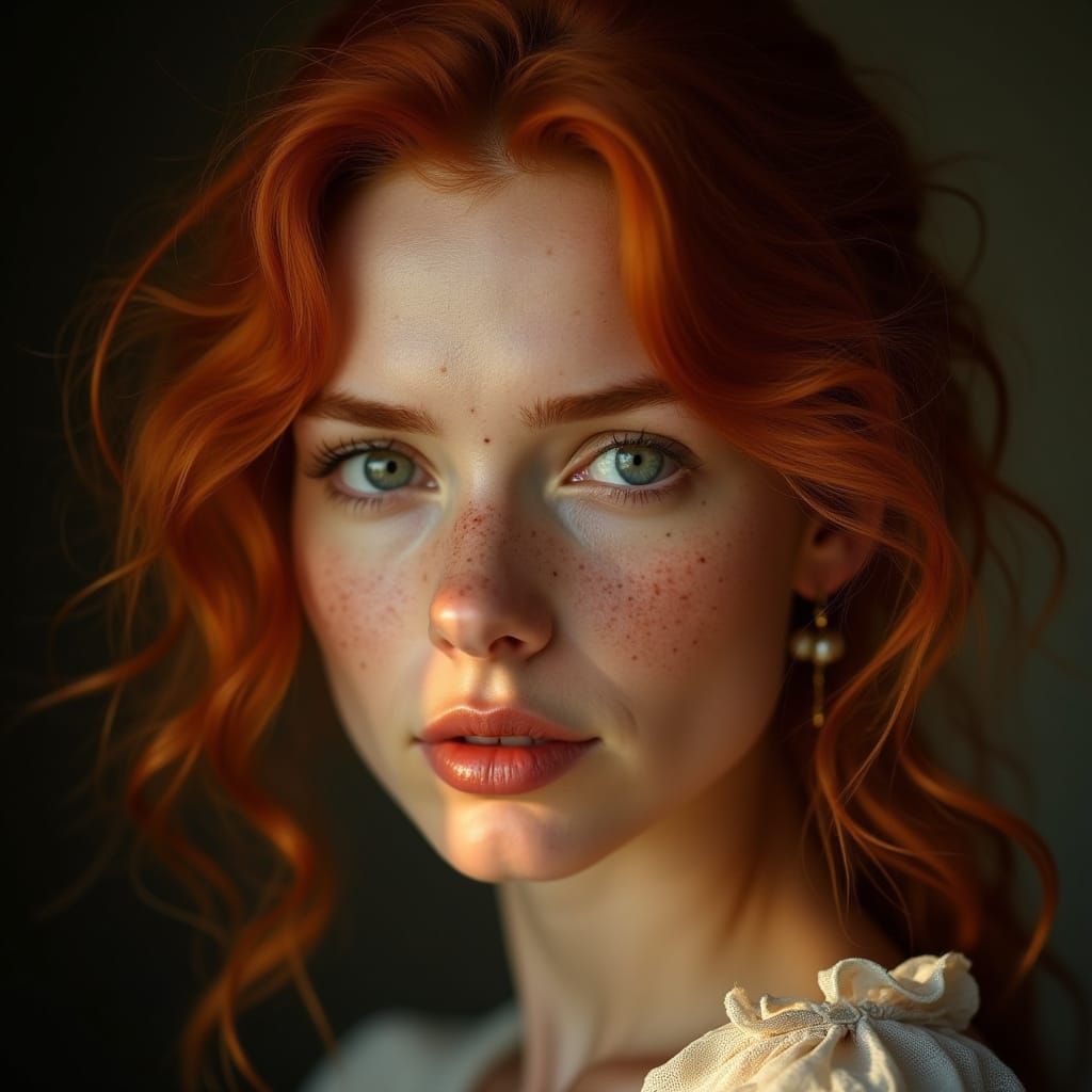 Intimate Portrait of a Confident Woman in Soft Golden Light