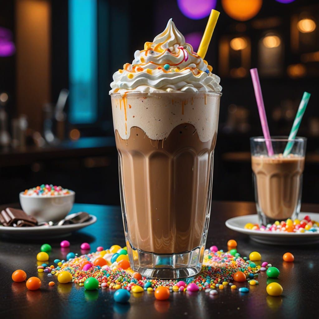 Stunning Mocha Masterpiece in Crystal Glass