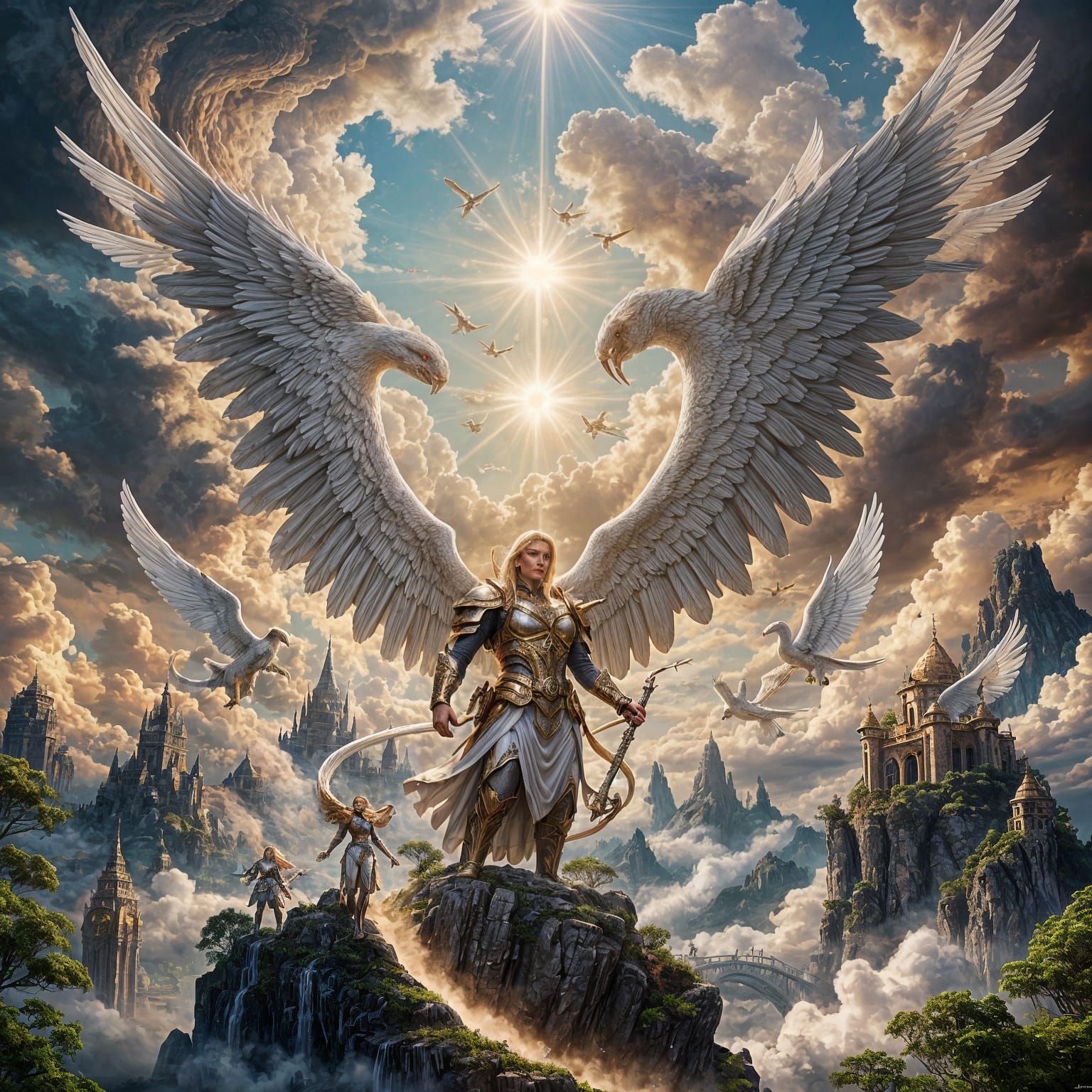 Angelic Army in Heaven City