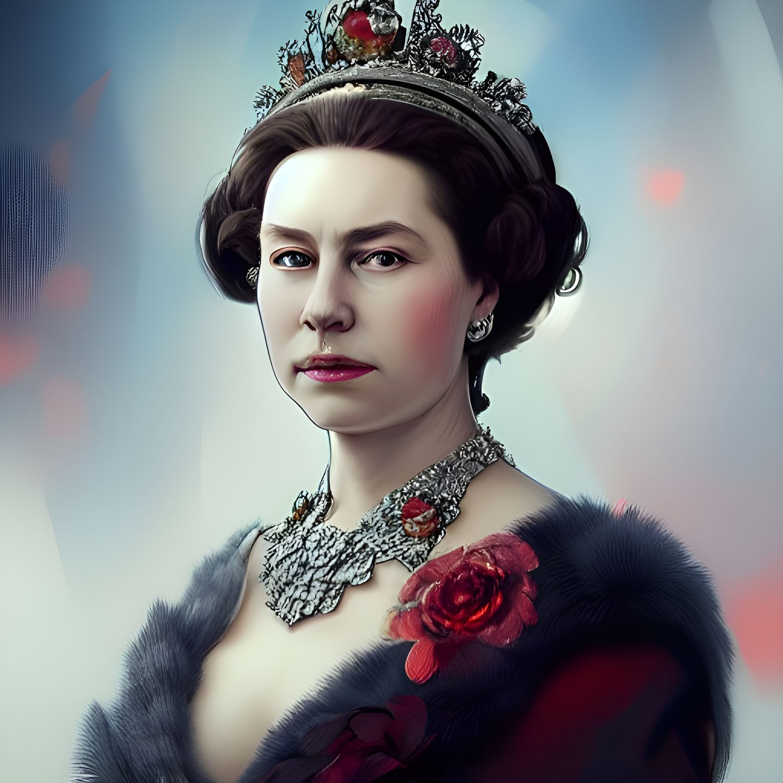 Queen Elizabeth Portrait in Artgerm Style