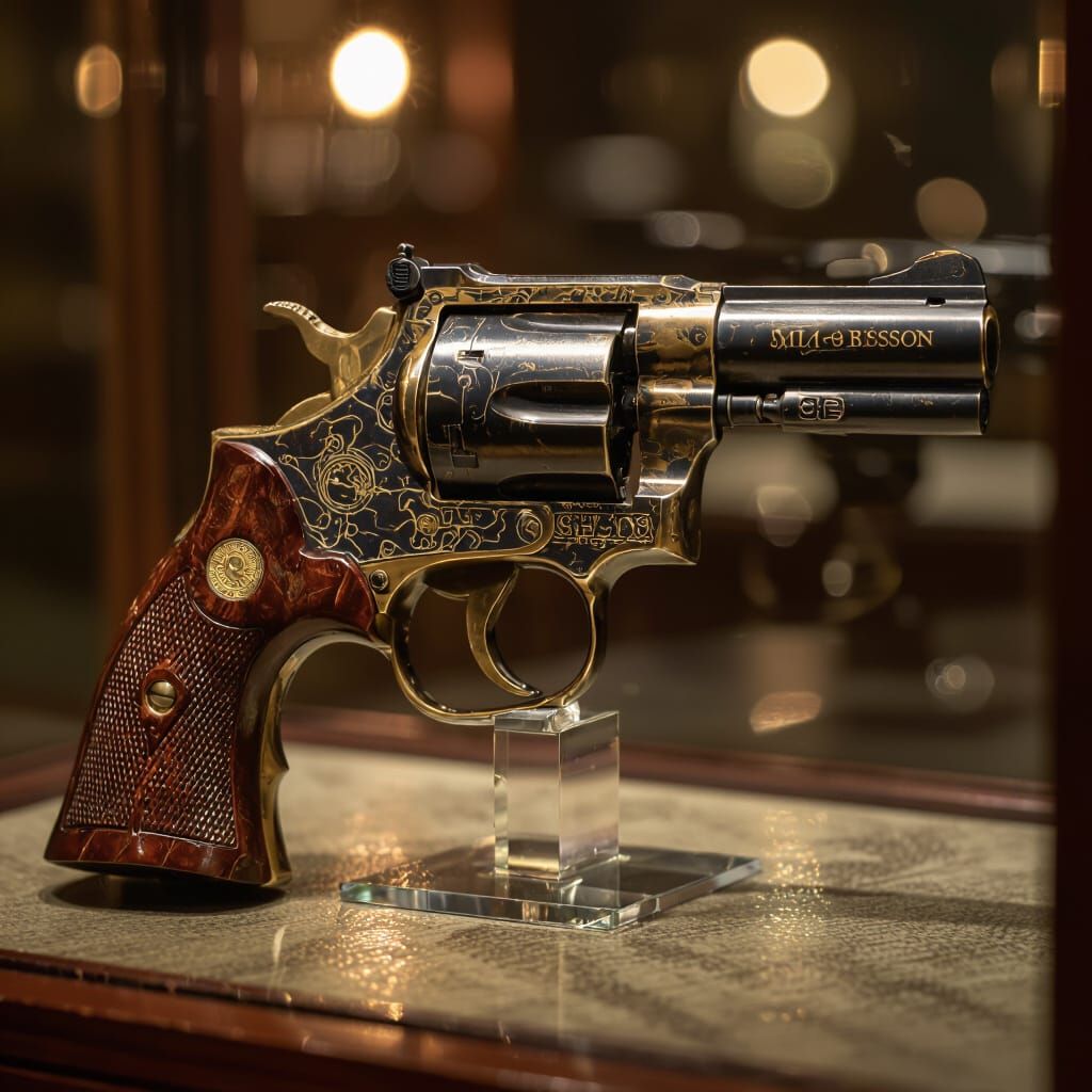 Smith & Wesson Revolver in Photo-Realistic Detail