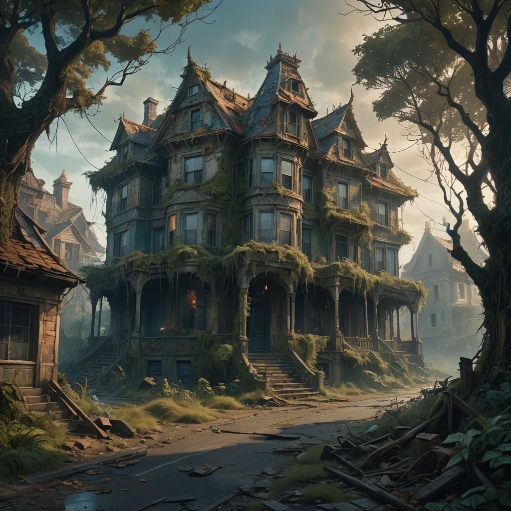 Deserted House: Cinematic Fantasy Concept Art