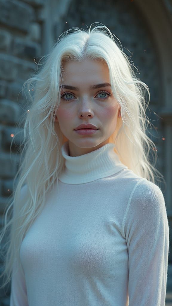 Ethereal Celestial Oracle in Mystical Surroundings