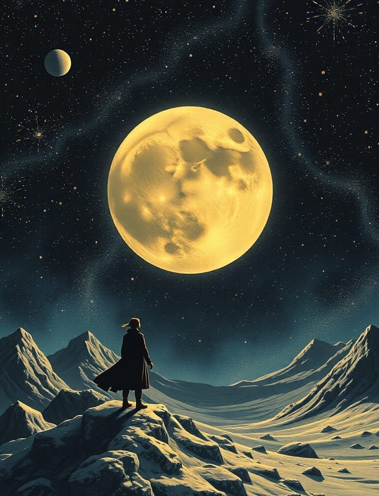 Surreal Space-Fi Masquerade with Dismantled Sun