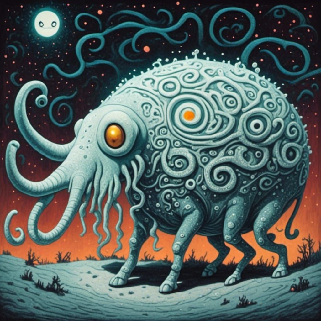 Mammoth Ghost Costume in Oils for Halloween