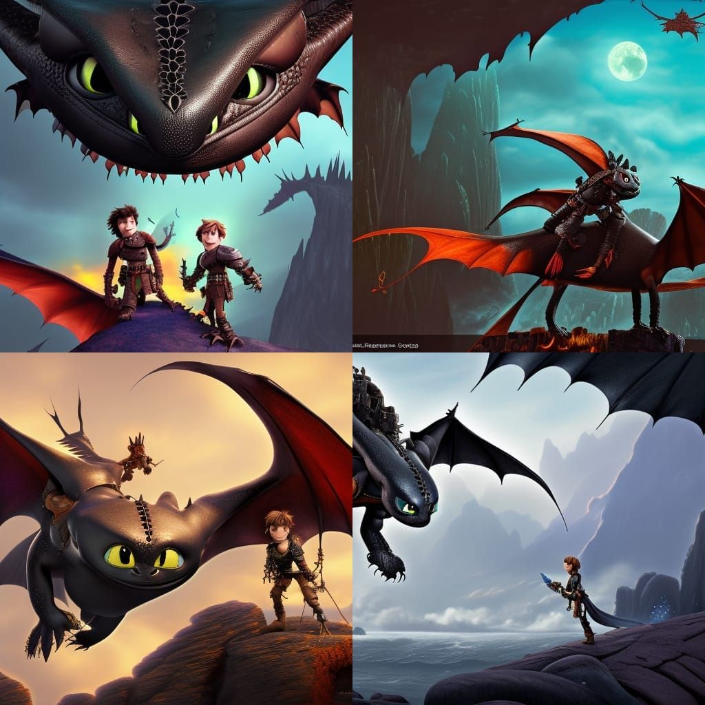 How to Train Your Dragon: Detailed Matte Painting