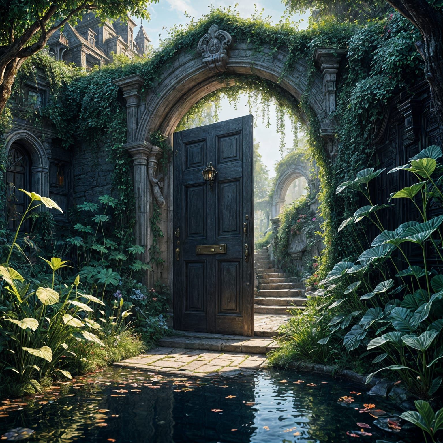 Ethereal Secret Garden Oasis in Stunning 8K Ultra HD