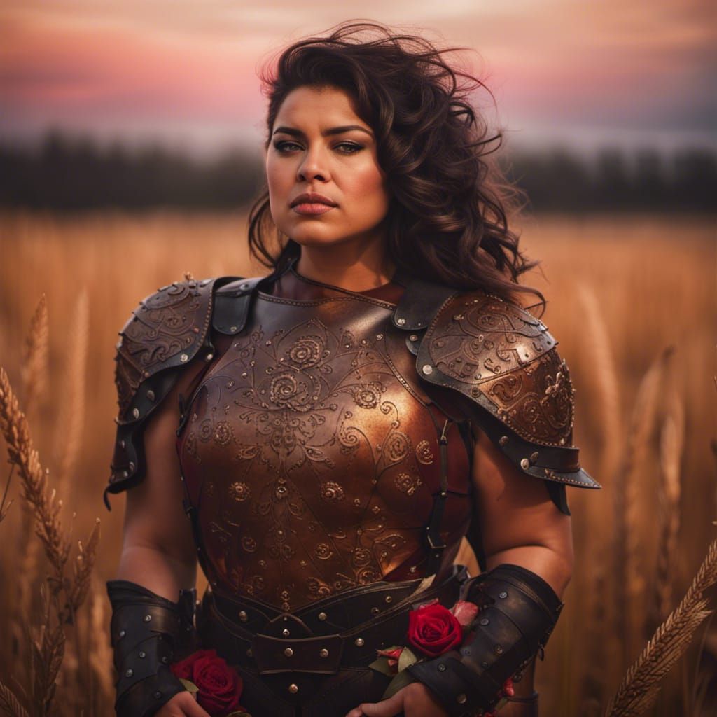 Latina Cleric of Agriculture in Golden Hour