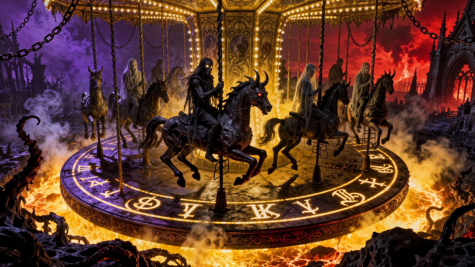 Demonic Carousel in Hell's Depths