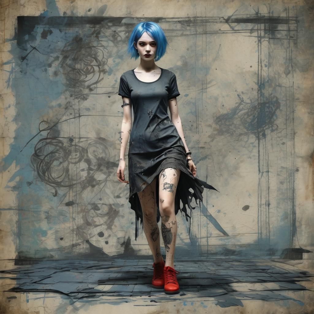 Gothic Danseuse in Dark Fairy Tale Style