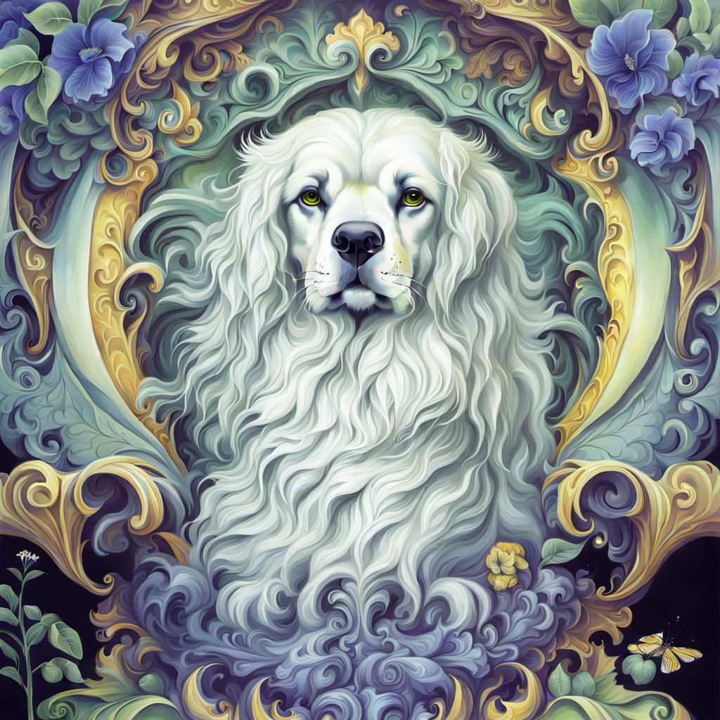 Animal Portrait in Classical Painting Style