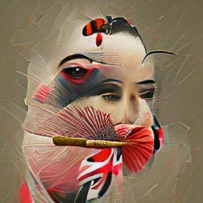 Elegant Geisha in Traditional Attire