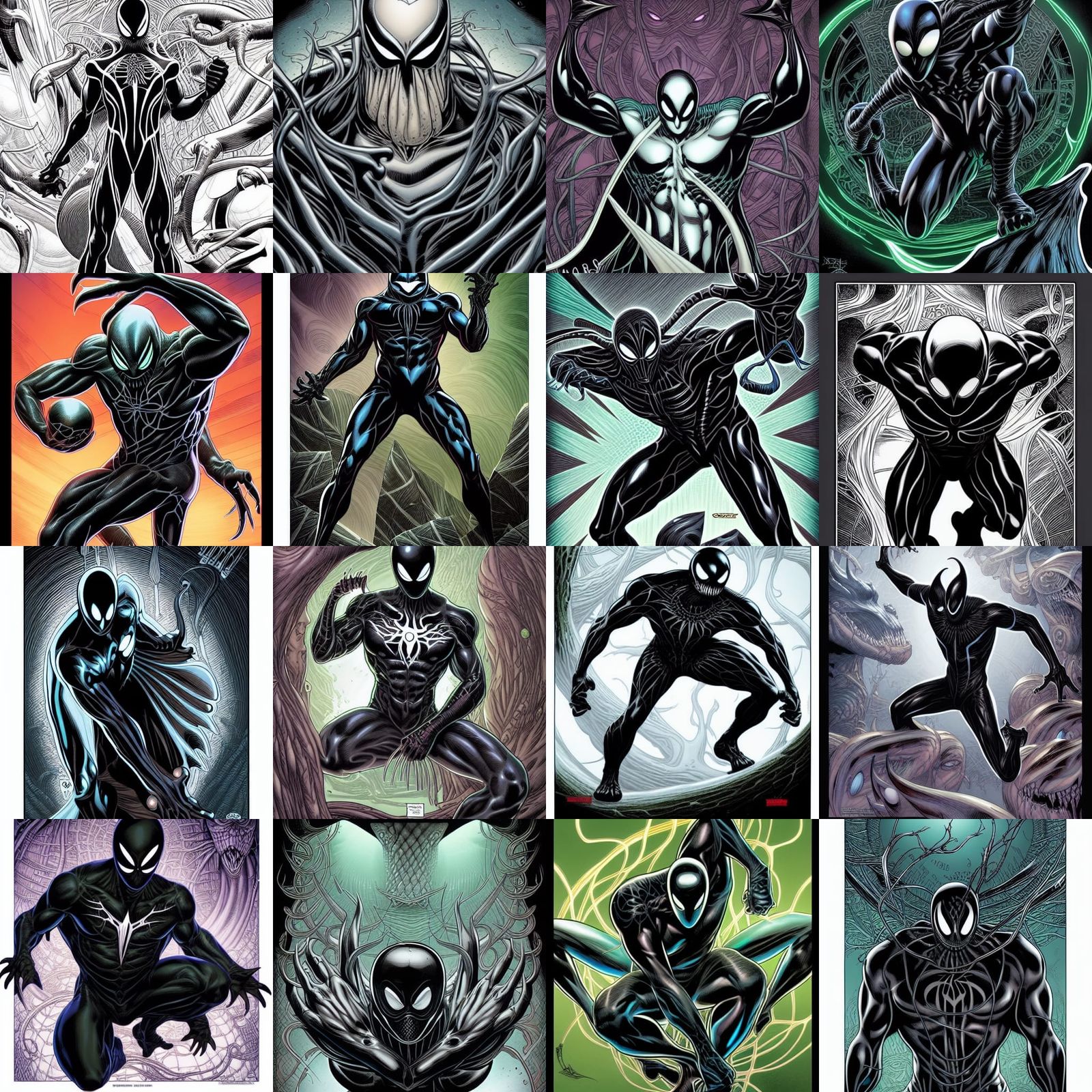 Symbiote Osyluth in Comic Book Style