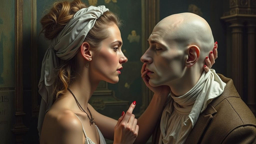 Hybrid Portraits Erupt from Old Master Paintings in a Vibran...