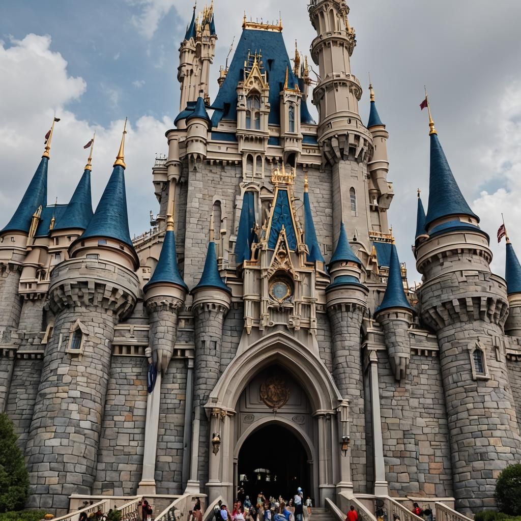 Grand Entrance to Disney World Castle